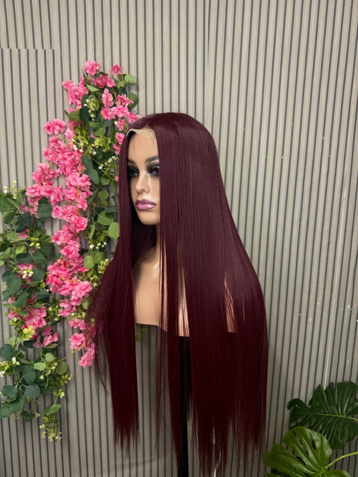 Heat resistant long wig